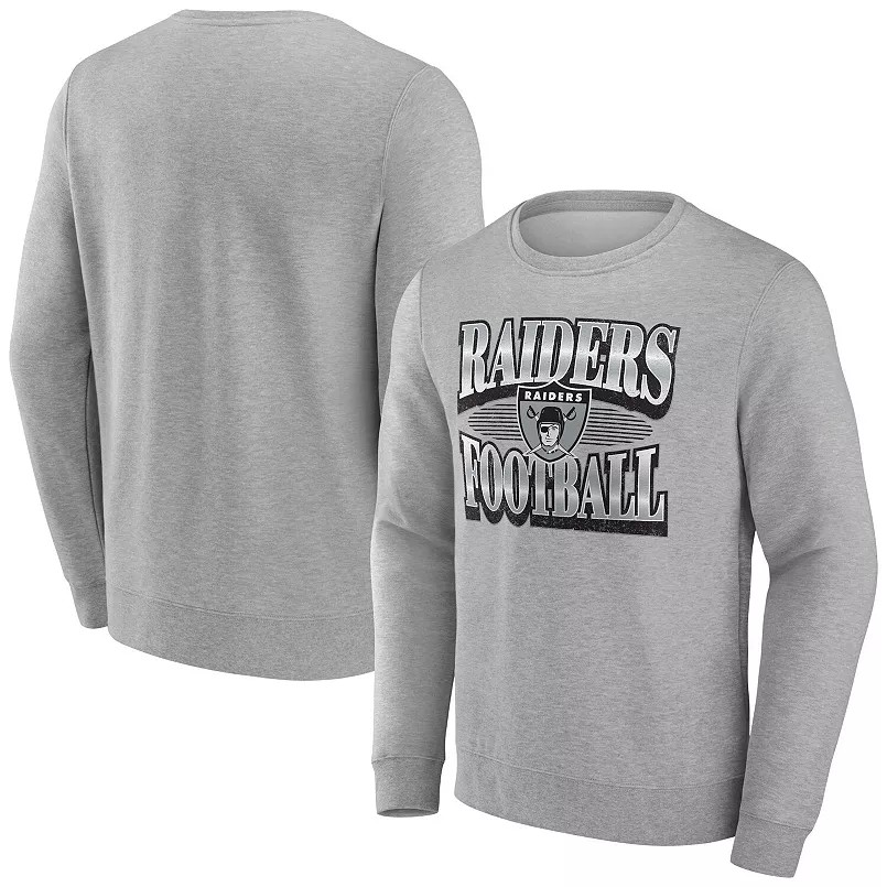 Men Oakland Raiders grey #0 NFL 2024 hoodie